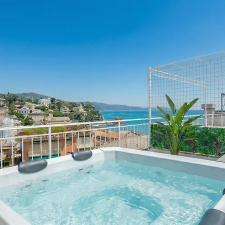 Rooftop With Sea View, Jacuzzi,parking,ac *