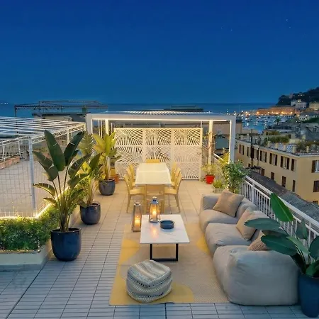 Rooftop With Sea View, Jacuzzi,parking,ac Lejlighed Santa Margherita Ligure